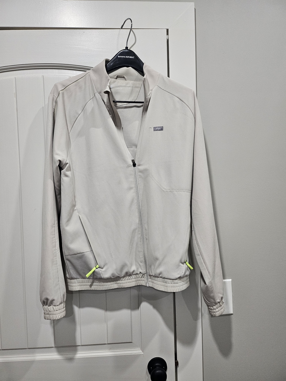 Figs Light Beige Technical Jacket
